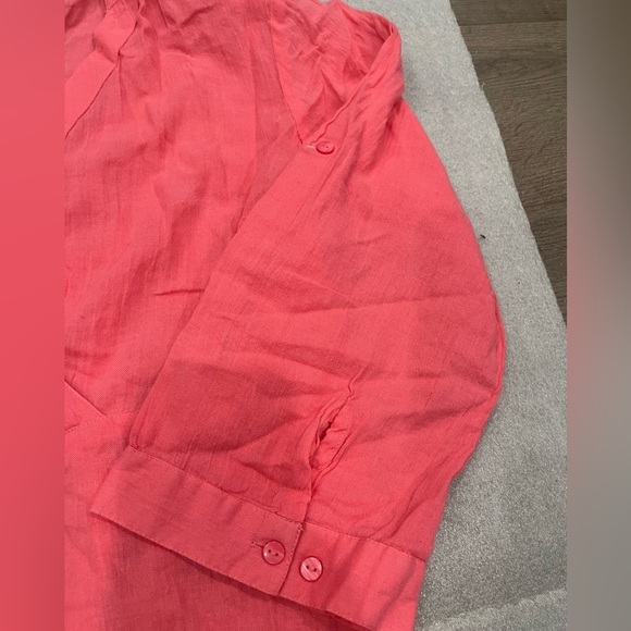 [L]Vero Moda Coral Ronia 3/4 Sleeves Tunic Mix WMN V-Neck Top - Picture 4 of 10